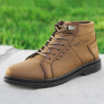 نیم بوت مردانه مدل شیک گام رنگ عسلی